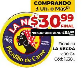 Diarco La Negra Picadillo x 90gr oferta