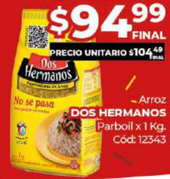 Diarco Dos Hermanos Arroz Parboil x 1kg oferta