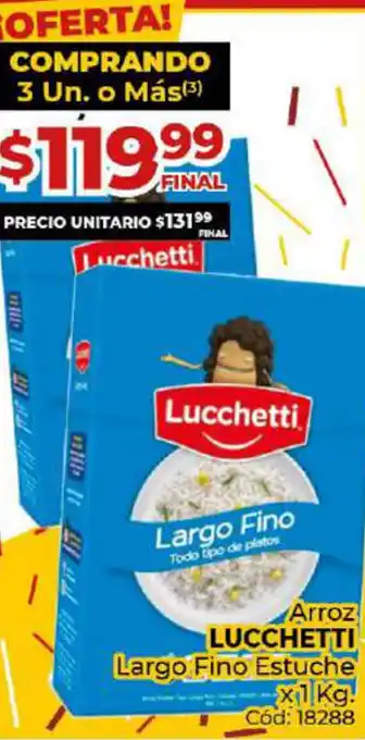 Diarco Lucchetti Arroz Largo Fino Estuche x 1kg oferta