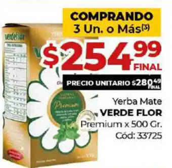 Diarco Verde Flor Yerba mate x 500gr oferta