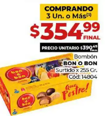 Diarco Bon o Bon Bombón Surtido x 255gr oferta
