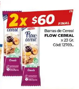 Diarco Flow Cereal Barras de Cereal 23gr oferta