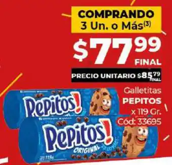 Diarco Pepitos Galletitas 119grs oferta