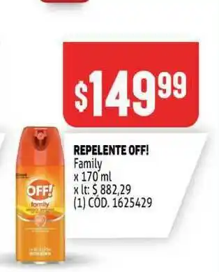 Makro Off! Repelente x 170ml oferta