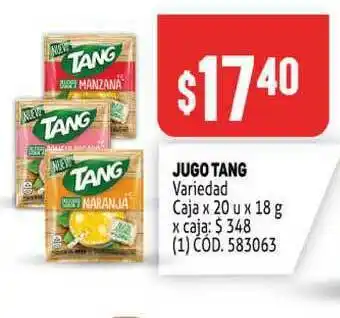 Makro Tang Jugo 20u x 180g oferta