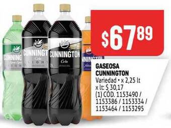 Makro Gaseosa Cunnington x 2.25lt oferta