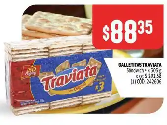 Makro Traviata Galletitas x 303g oferta