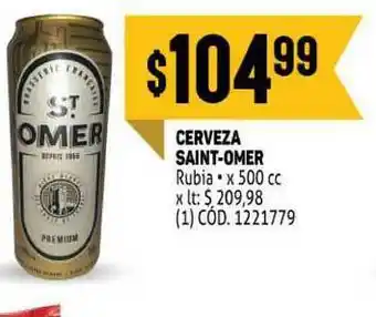 Makro Saint-omer Cerveza x 500cc oferta