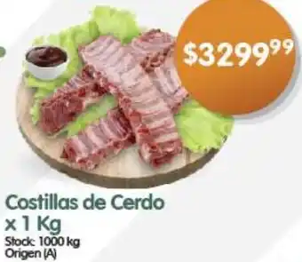 Supermercados Buenos Días Costillas de Cerdo x 1kg oferta