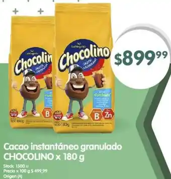 Supermercados Buenos Días Cacao instantáneo granulado CHOCOLINO x 180g oferta