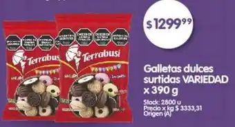 Supermercados Buenos Días Galletas dulces surtidas VARIEDAD x 390g oferta
