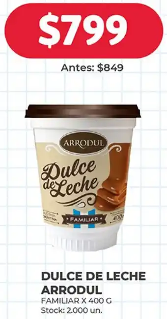 Supermercados Tadicor DULCE DE LECHE ARRODUL FAMILIAR X 400g oferta