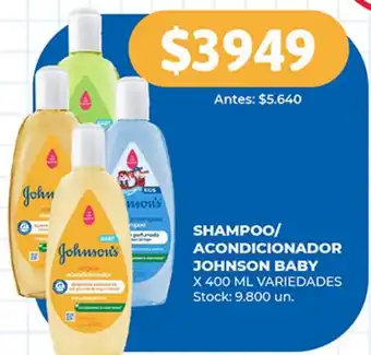 Supermercados Tadicor SHAMPOO/ ACONDICIONADOR JOHNSON BABY x 400ml oferta