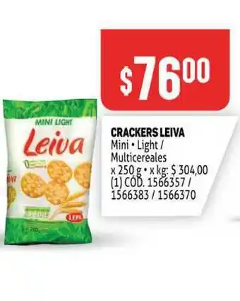Makro Leiva Crackers x 250g oferta