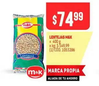 Makro Lentejas M&k x 400g oferta