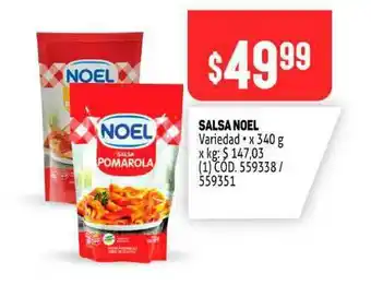 Makro Salsa Noel x 340g oferta