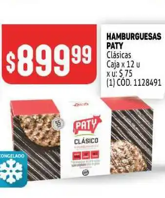 Makro Hamburguesas Paty x 12u oferta