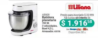 Cooperativa Obrera Liliana Ab909 Batidora Planetaria oferta