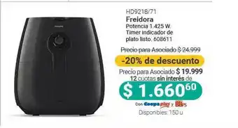 Cooperativa Obrera Hd9218 71 Freidora -20% De Descuento oferta
