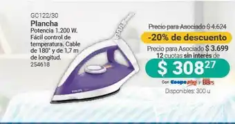 Cooperativa Obrera Gc122 30 Plancha -20% De Descuento oferta