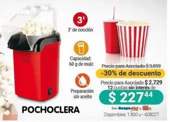 Cooperativa Obrera Pochoclera -30% De Descuento oferta