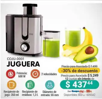Cooperativa Obrera Coju 0001 Juguera -30% De Descuento oferta