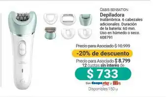 Cooperativa Obrera Oasis Sensation Depiladora oferta