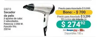 Cooperativa Obrera D3015 Secador De Pelo oferta
