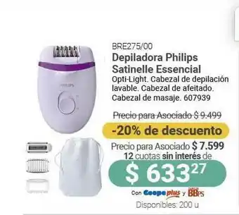 Cooperativa Obrera Bre275 00 Depiladora Philips Satinelle Essencial -20% De Descuento oferta