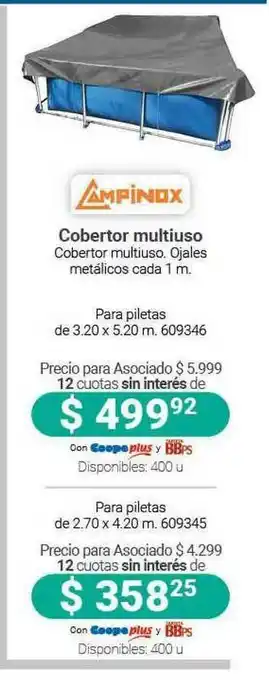 Cooperativa Obrera Campinox Cobertor Multiuso oferta
