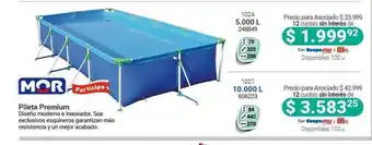 Cooperativa Obrera Mor Pileta Premium 1024 5.000 L 1027 10.000 L oferta