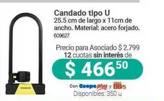 Cooperativa Obrera Candado Tipo U oferta