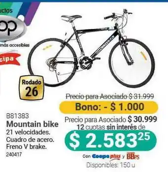 Cooperativa Obrera B81383 Mountain Bike oferta