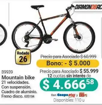 Cooperativa Obrera B9939 Mountain Bike Diamondback oferta