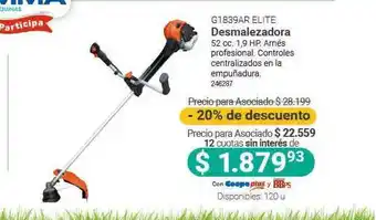 Cooperativa Obrera G1839ar Elite Desmalezadora -20% De Descuento oferta