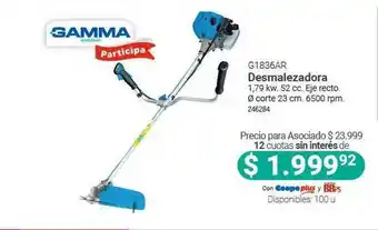 Cooperativa Obrera Gamma G1836ar Desmalezadora oferta