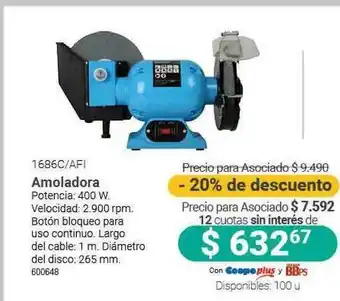 Cooperativa Obrera 1686c Afi Amoladora -20% De Descuento oferta