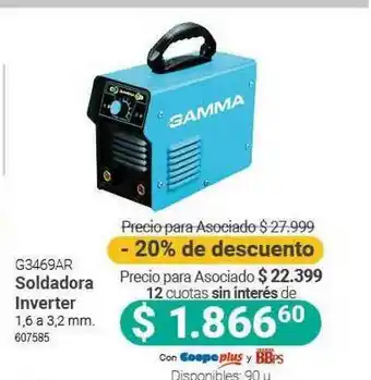 Cooperativa Obrera G3469ar Soldadora Inverter Gamma -20% De Descuento oferta