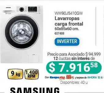 Cooperativa Obrera Ww90j541gw Lavarropas Carga Frontal oferta
