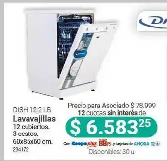 Cooperativa Obrera Drean Dish 12.2 Lb Lavavajillas oferta