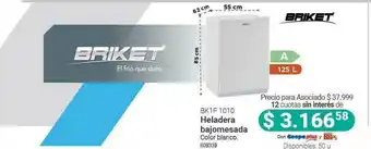 Cooperativa Obrera Briket Bk1f 1010 Heladera Bajomesada oferta