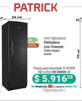 Cooperativa Obrera Hpk136m00n0 Heladera Con Freezer oferta