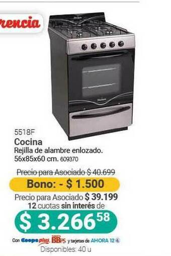 Cooperativa Obrera 5518f Cocina Florencia oferta
