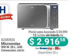 Cooperativa Obrera Bgh B228ds20 Microondas oferta
