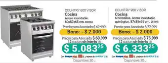 Cooperativa Obrera Country 600 Visor Cocina Country 900 Visor Cocina oferta