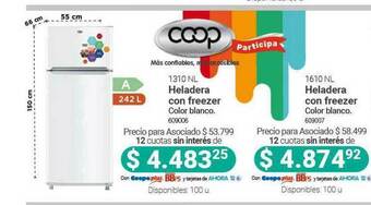 Cooperativa Obrera Coop Heladera Con Freezer oferta