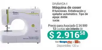 Cooperativa Obrera Dinámica Ii Máquina De Coser oferta
