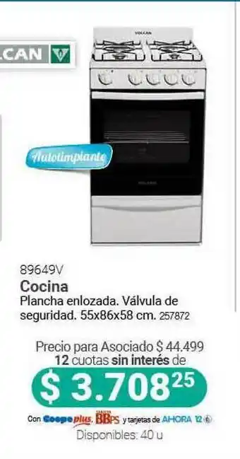 Cooperativa Obrera Cocina Plancha Enlozada oferta