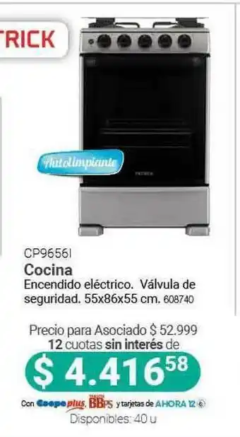 Cooperativa Obrera Patrick Cp8956i Cocina oferta