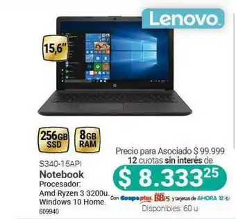 Cooperativa Obrera S340 15api Notebook Lenovo oferta